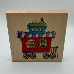 Whipper Snapper Designs - Xmas Caboose - Rubber Stamp